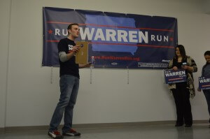 RWR organizer Adam Beaves goes over tactics. Beaves has years of solid Iowa campaign experience