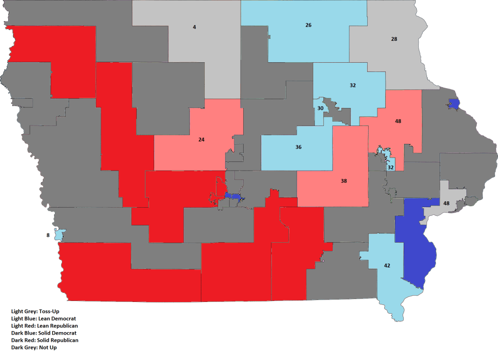 iowa Senate ranking map 2