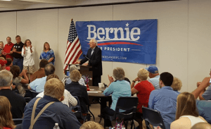 Bernie Speaking in Sheldon