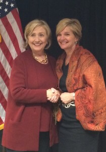 Clinton with Sen. Liz Mathis