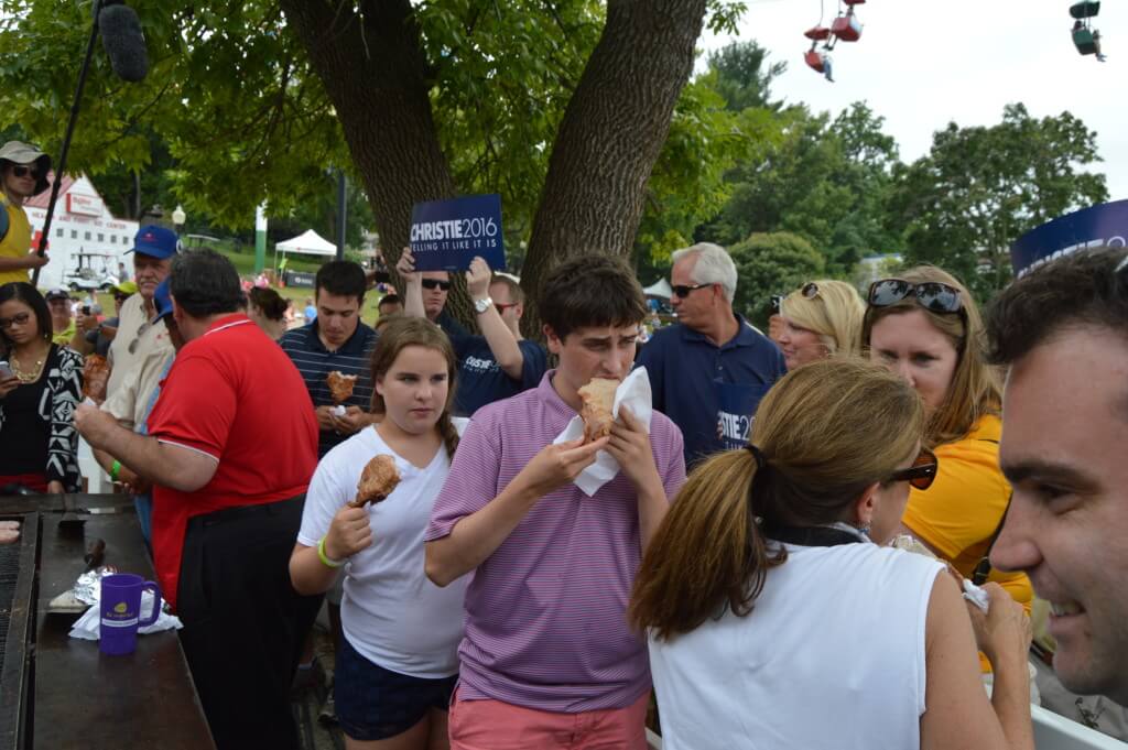 Christie's children all got a pork chop