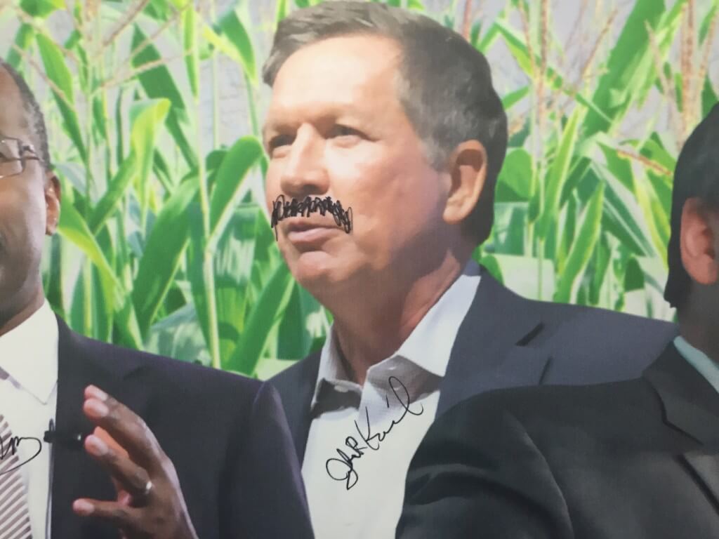 John Kasich mustache State Fair