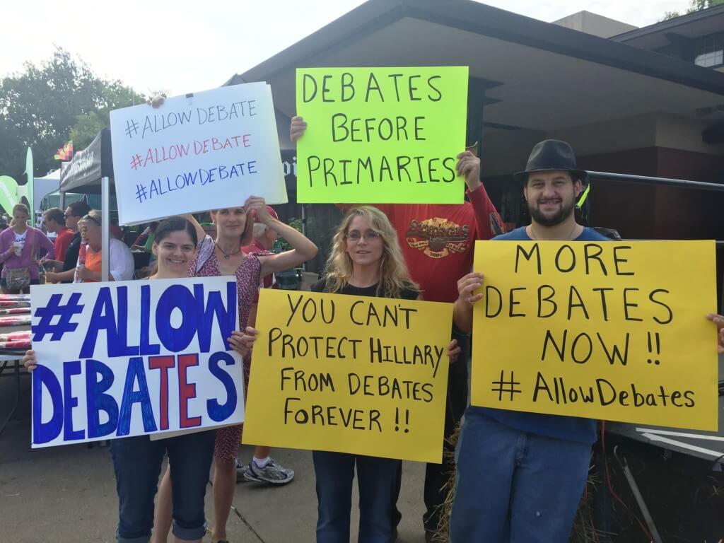 State Fair Debate Protests 1