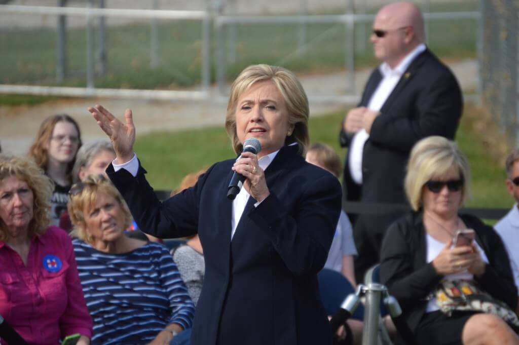 Clinton in Council Bluffs