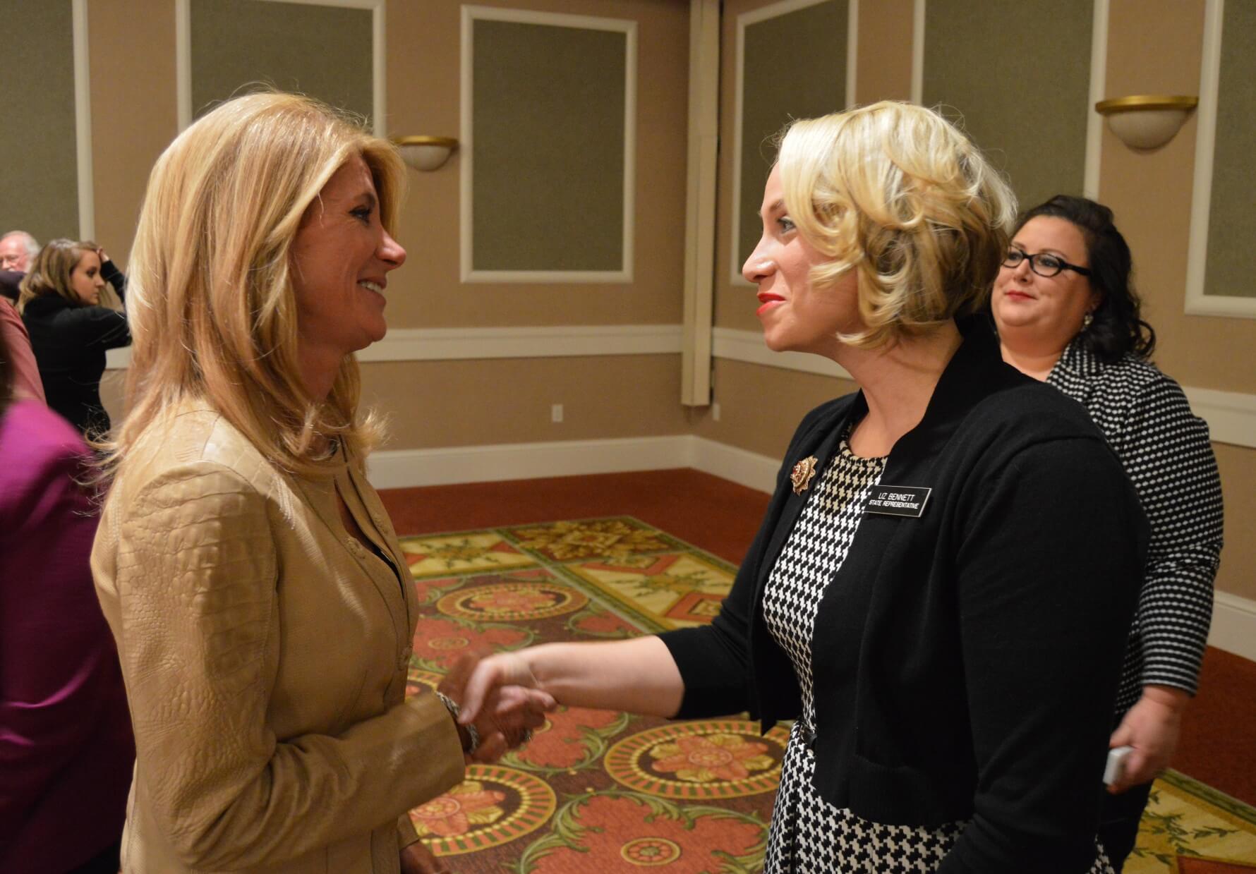 Wendy Davis meets State Rep Liz Bennett