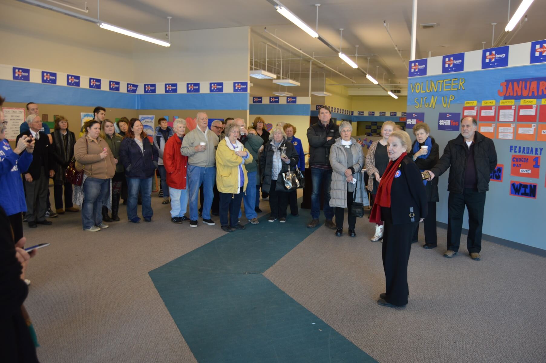 Albright addresses the Hillary supporters