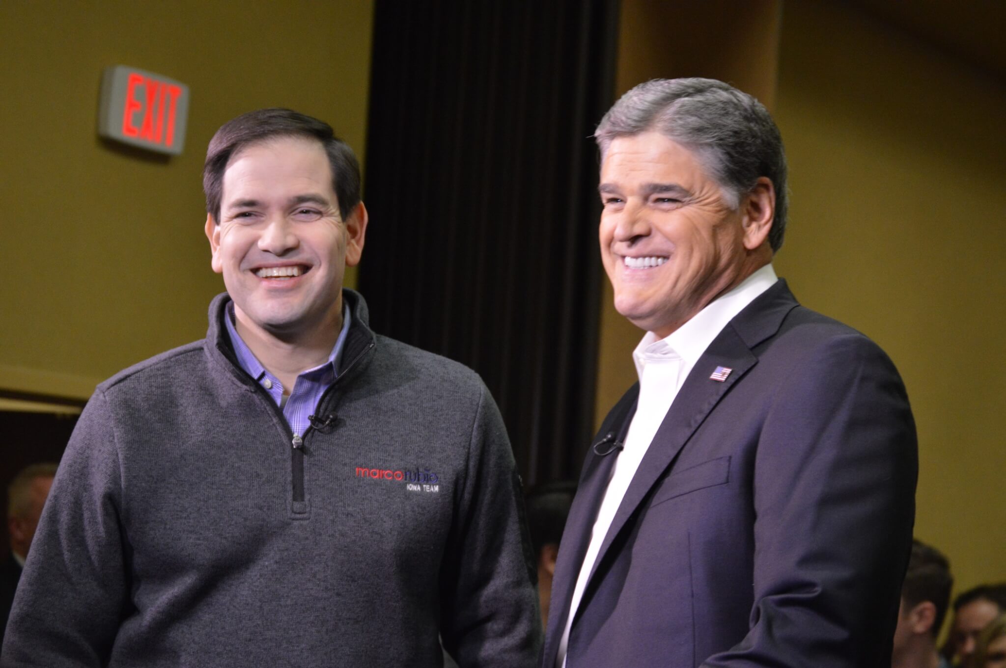 Rubio with Sean Hannity before his event