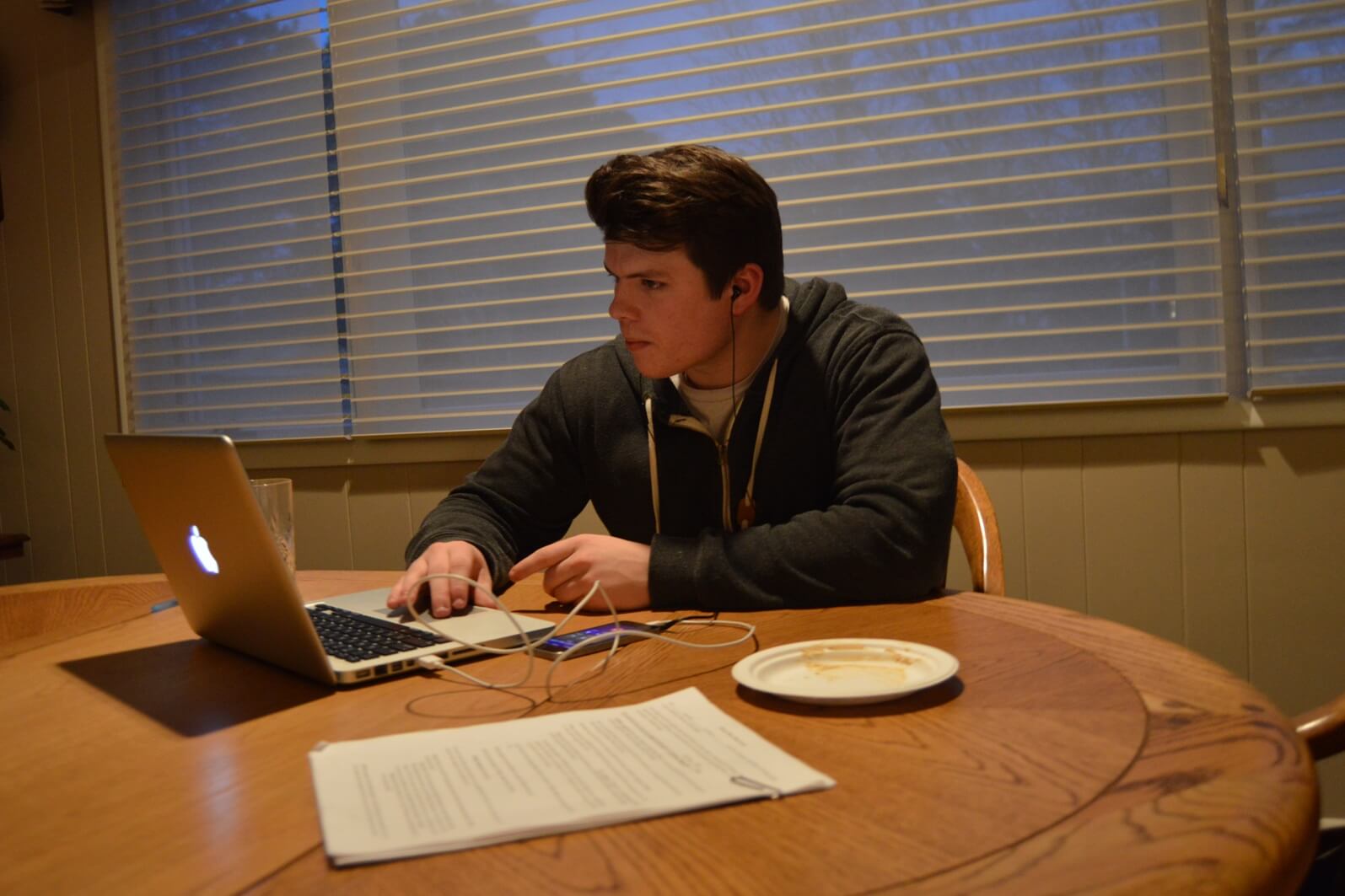 Sean Butler, a Clinton organizer, works from a supporter's house in Garden City, deep in western Kansas