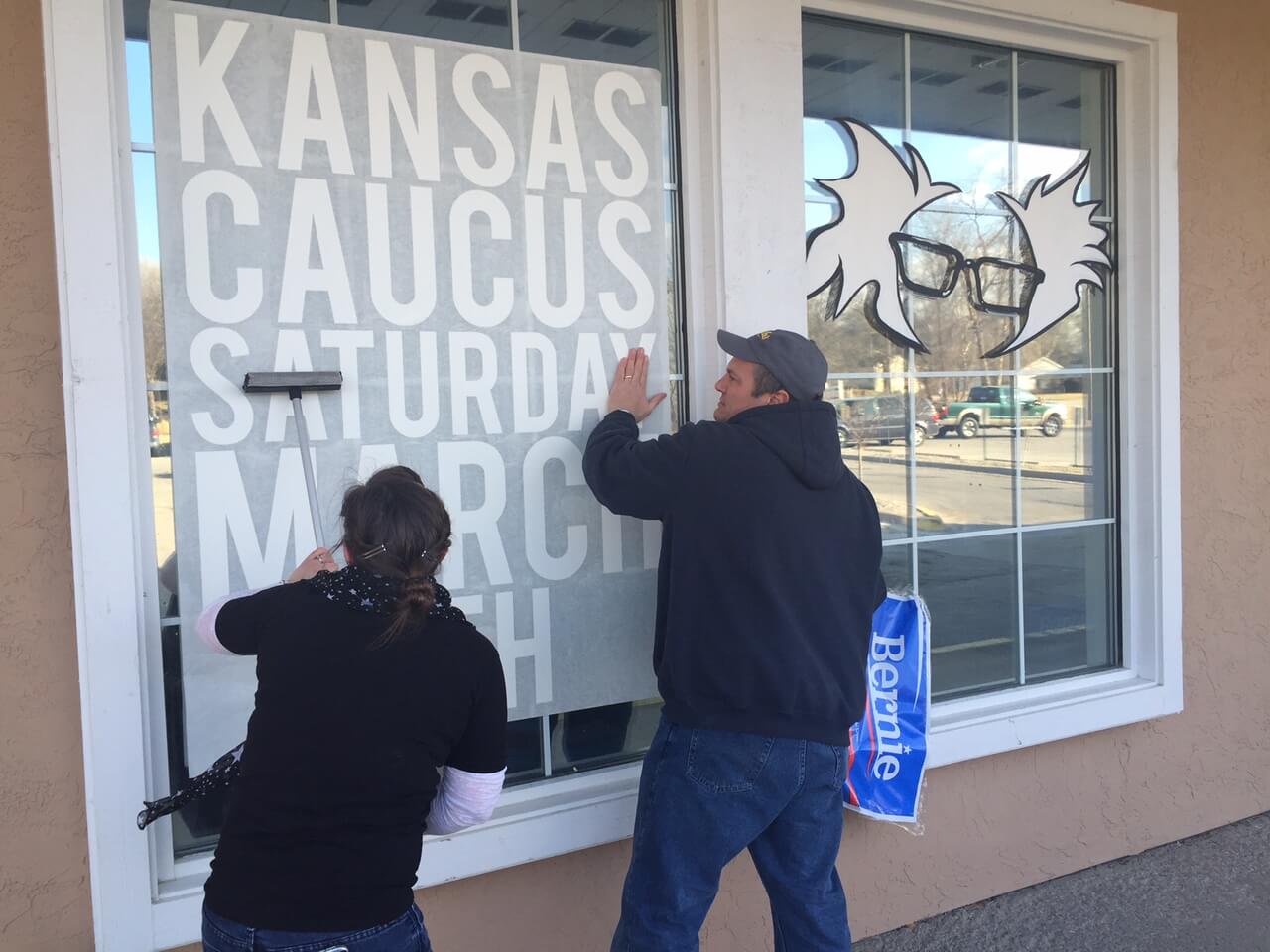 Decorating the Sanders' Shawnee, KS office