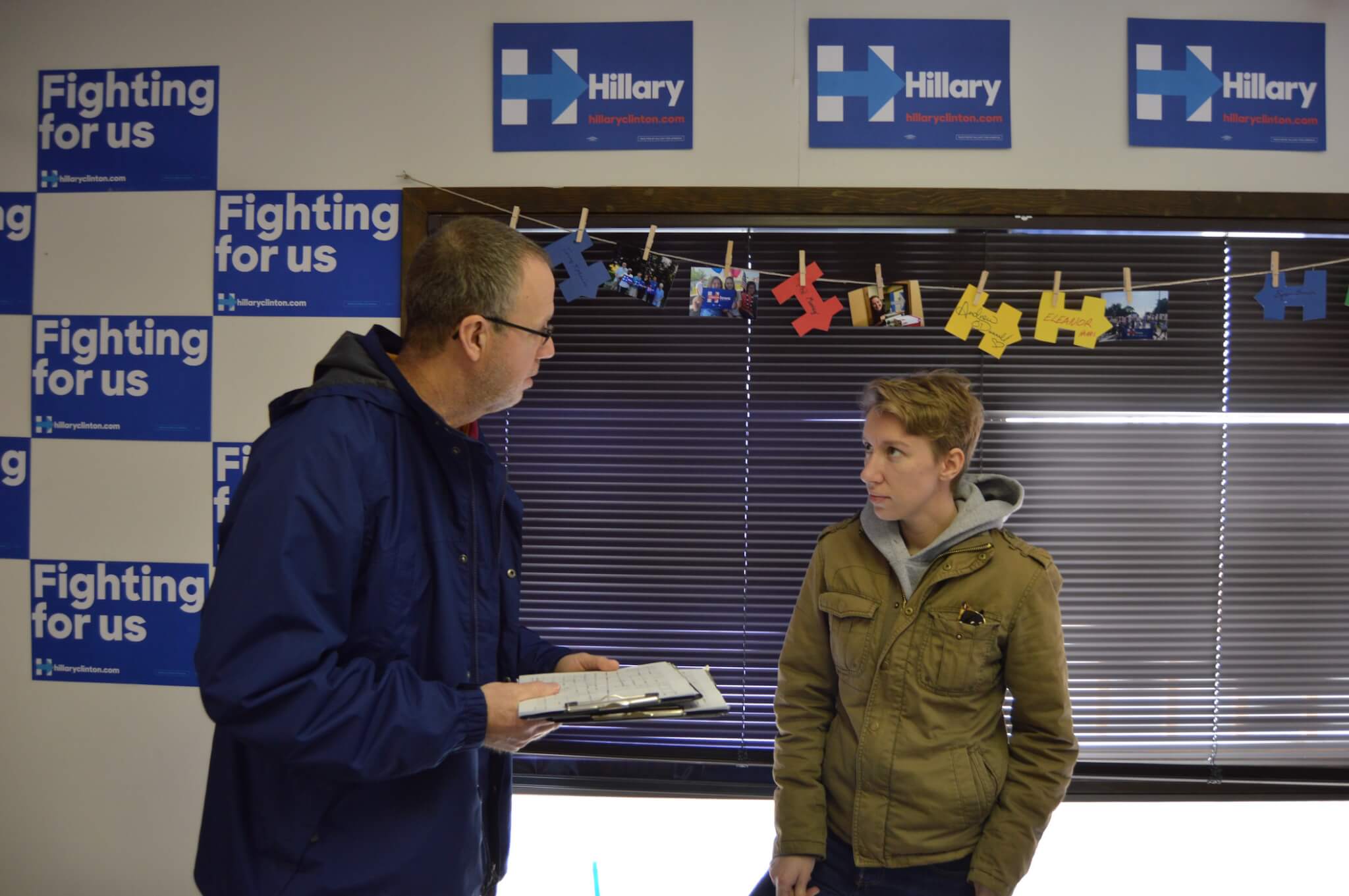 Former Clinton Iowa staff train Nebraska volunteers