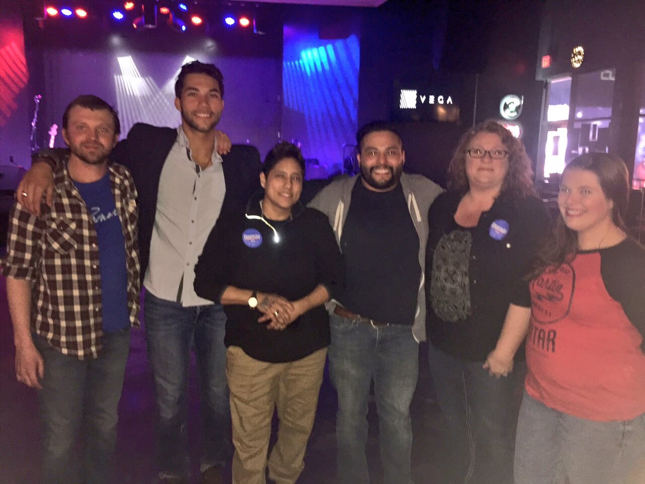 Sanders supporters in Lincoln