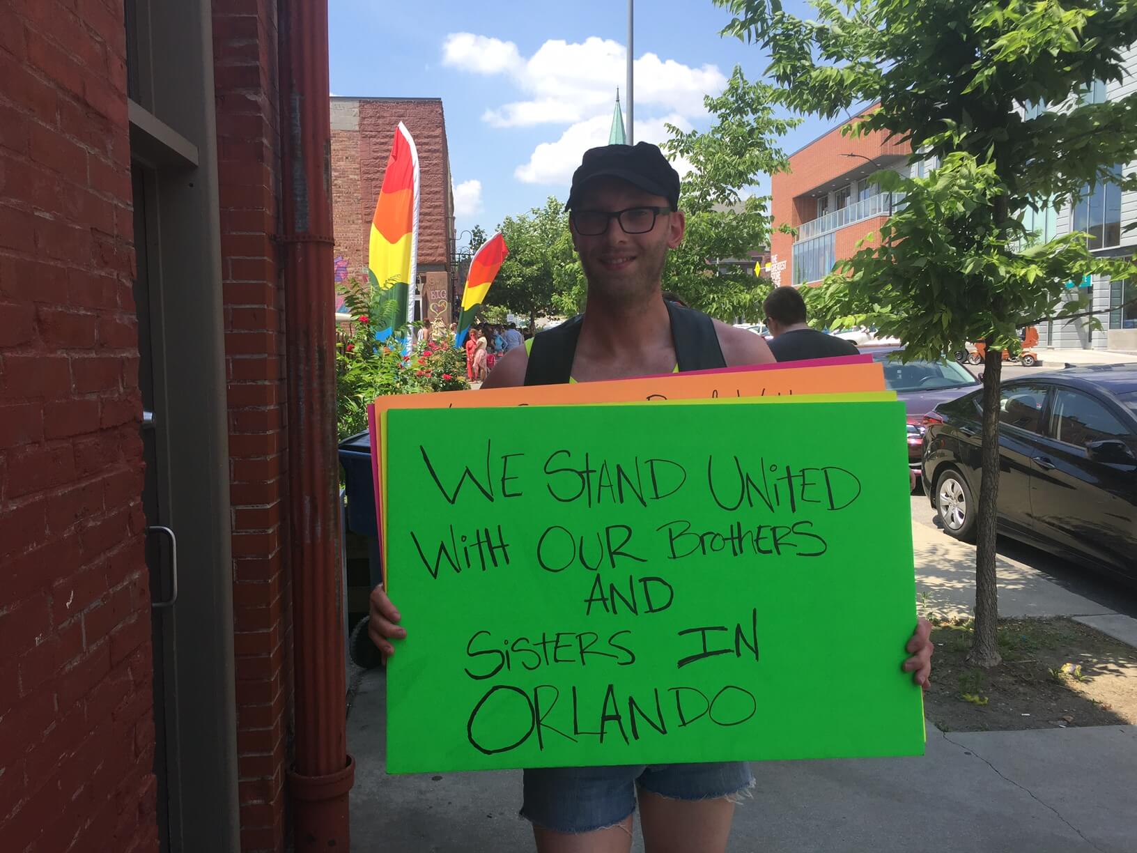 Signs of support at Pridefest