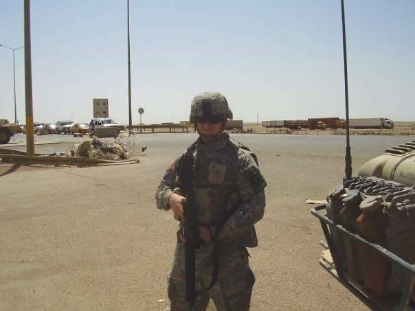 Mowrer on deployment. Photo via campaign