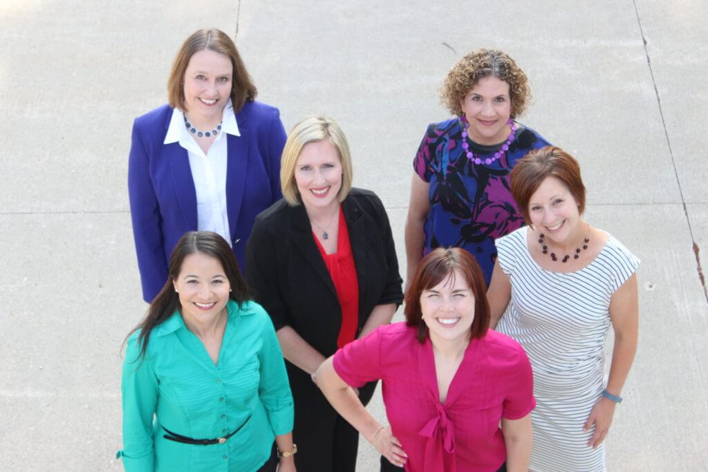 Konfrst with the other five Democratic women running for legislative office in Polk County