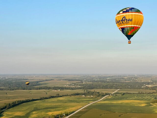 Where + How to Take a Hot Air Balloon Ride in Iowa